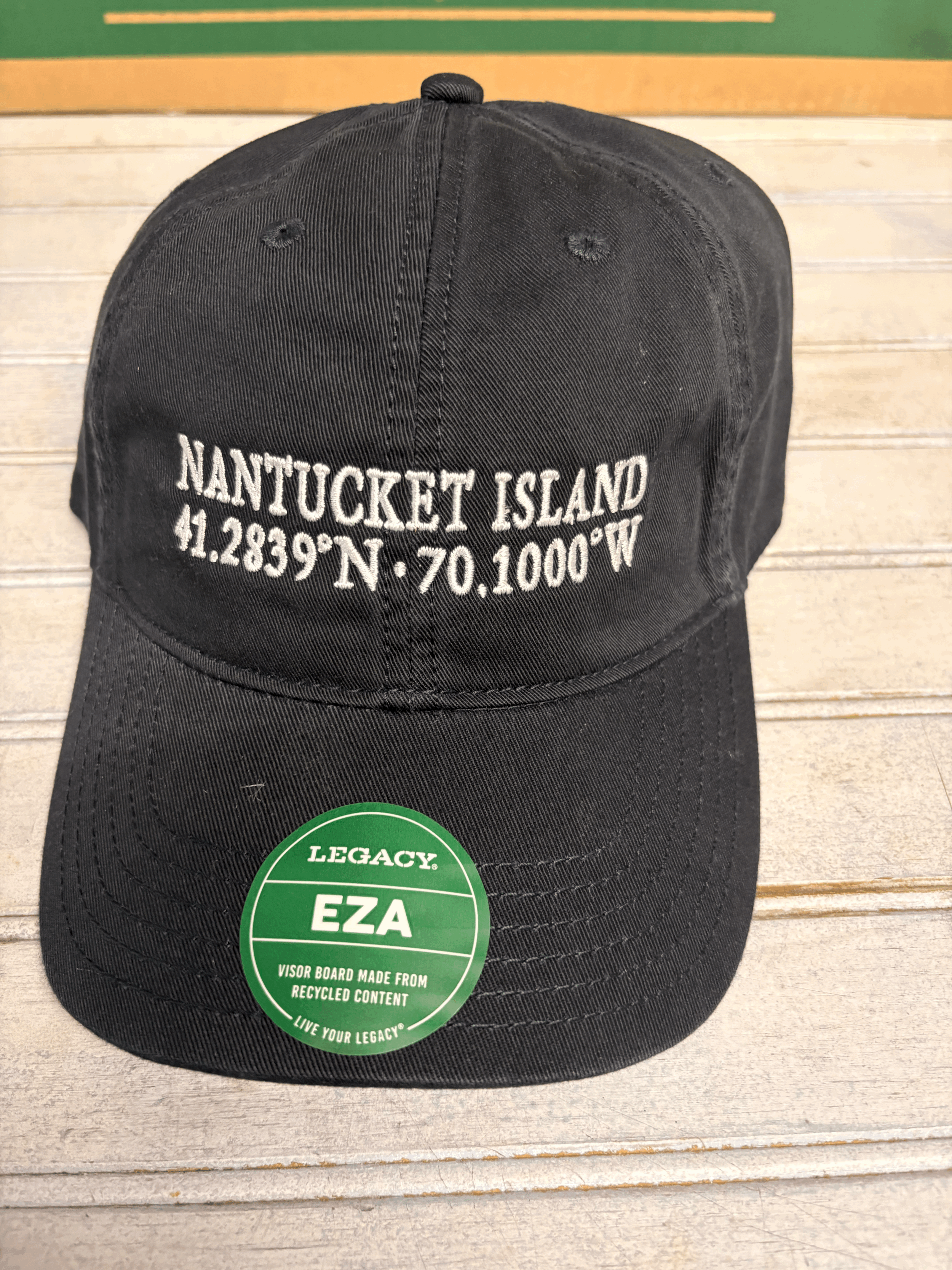 Nantucket | Adult Navy Legacy Hat with Name and Coordinates