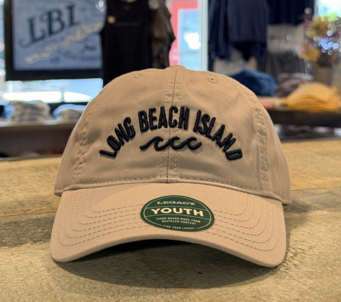 LBI | Youth Khaki Legacy Hat with Waves