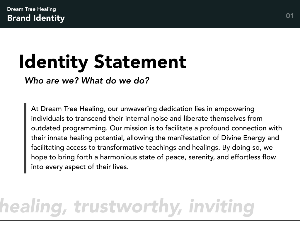 Identity Statement