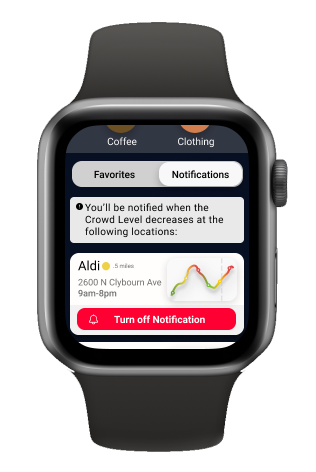 smartwatch notifications section