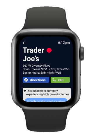 smartwatch Trader Joe's store page