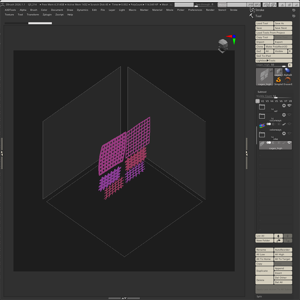 UV'd Polygroups for Texture Workflow
