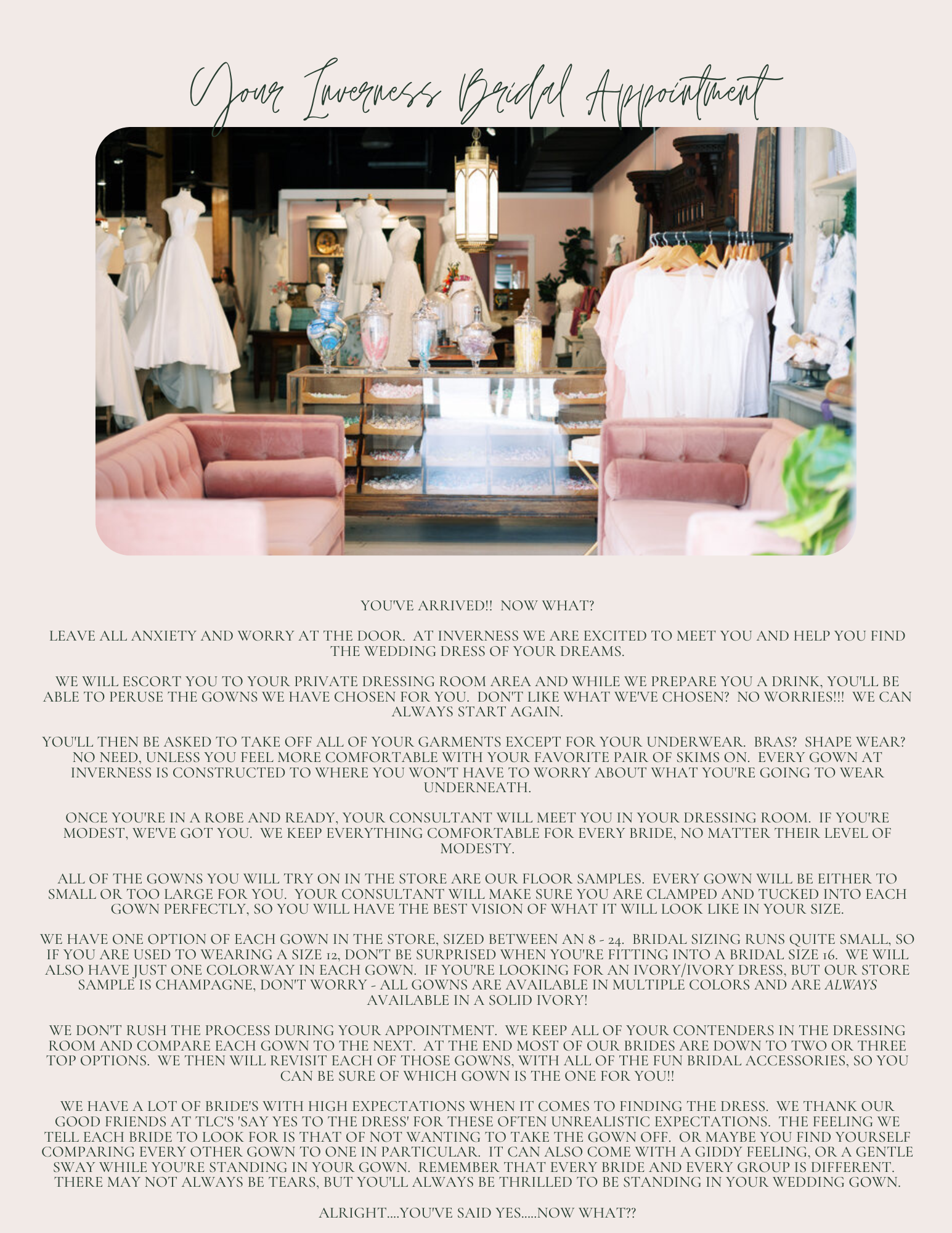 Inverness Guide to Gown Shopping — Inverness Bridal