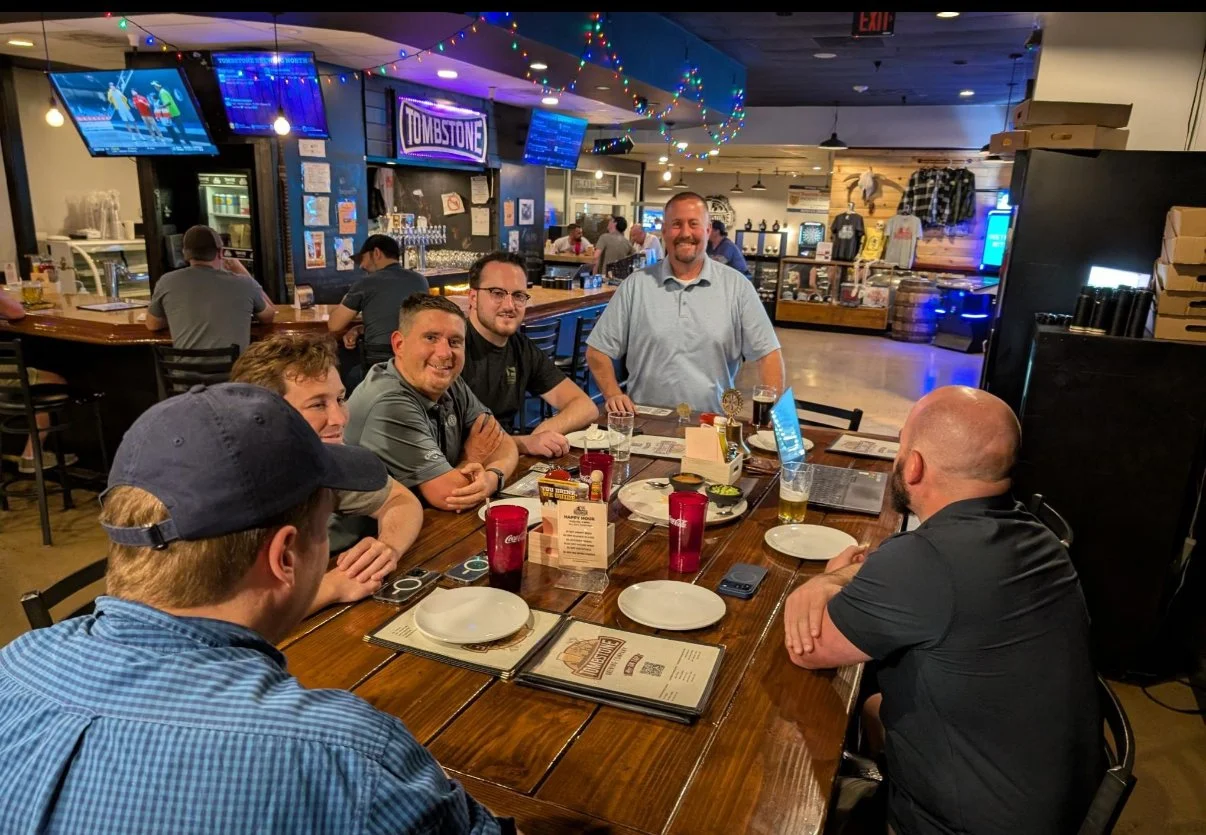 Phoenix Arcadia Rotary Club members meet at Tombstone Brewing Company near 40th Street and Thomas in Phoenix, Arizona, to hear a featured monthly speaker and connect over a shared meal.