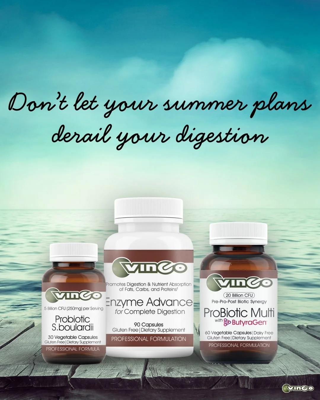 🌞✈️ Summer travel plans in full swing? Don't let digestive woes cramp your style! 🙅&zwj;♀️ Packing probiotics and digestive enzymes is the secret weapon for happy gut vibes on the go. They help keep things balanced when your routine (and diet!) get