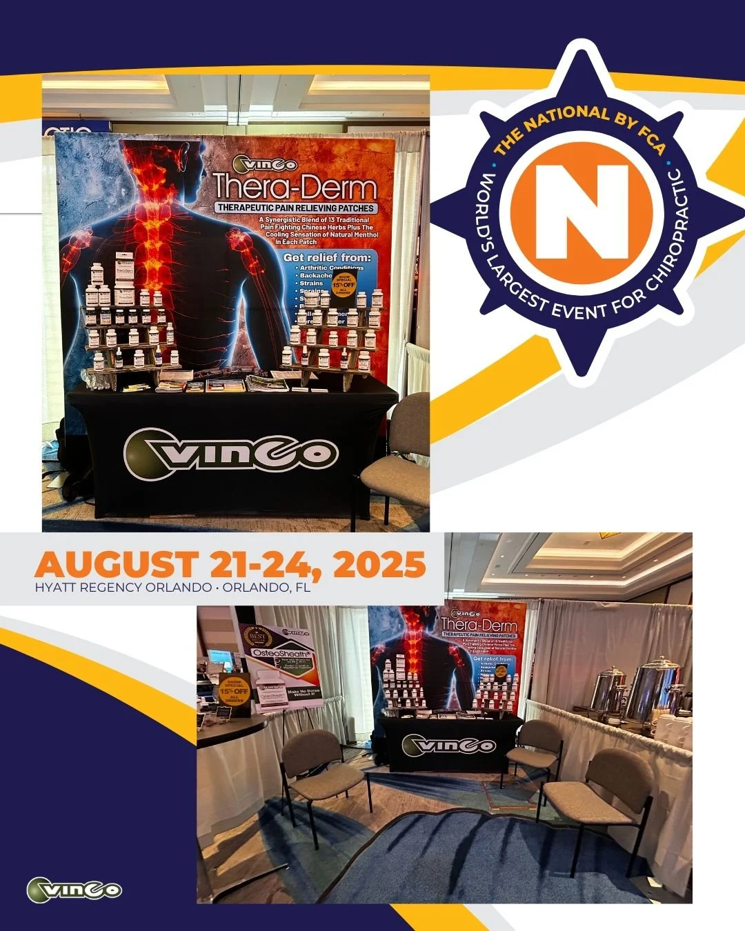 📍 We're in sunny Florida this weekend! Stop by and say hello at the Florida Chiropractors Association National conference in Orlando, FL! @floridachiropracticassociation
#hittingtheroad #seeyouthere #fca #fyp #vincoinc #healthandwellness