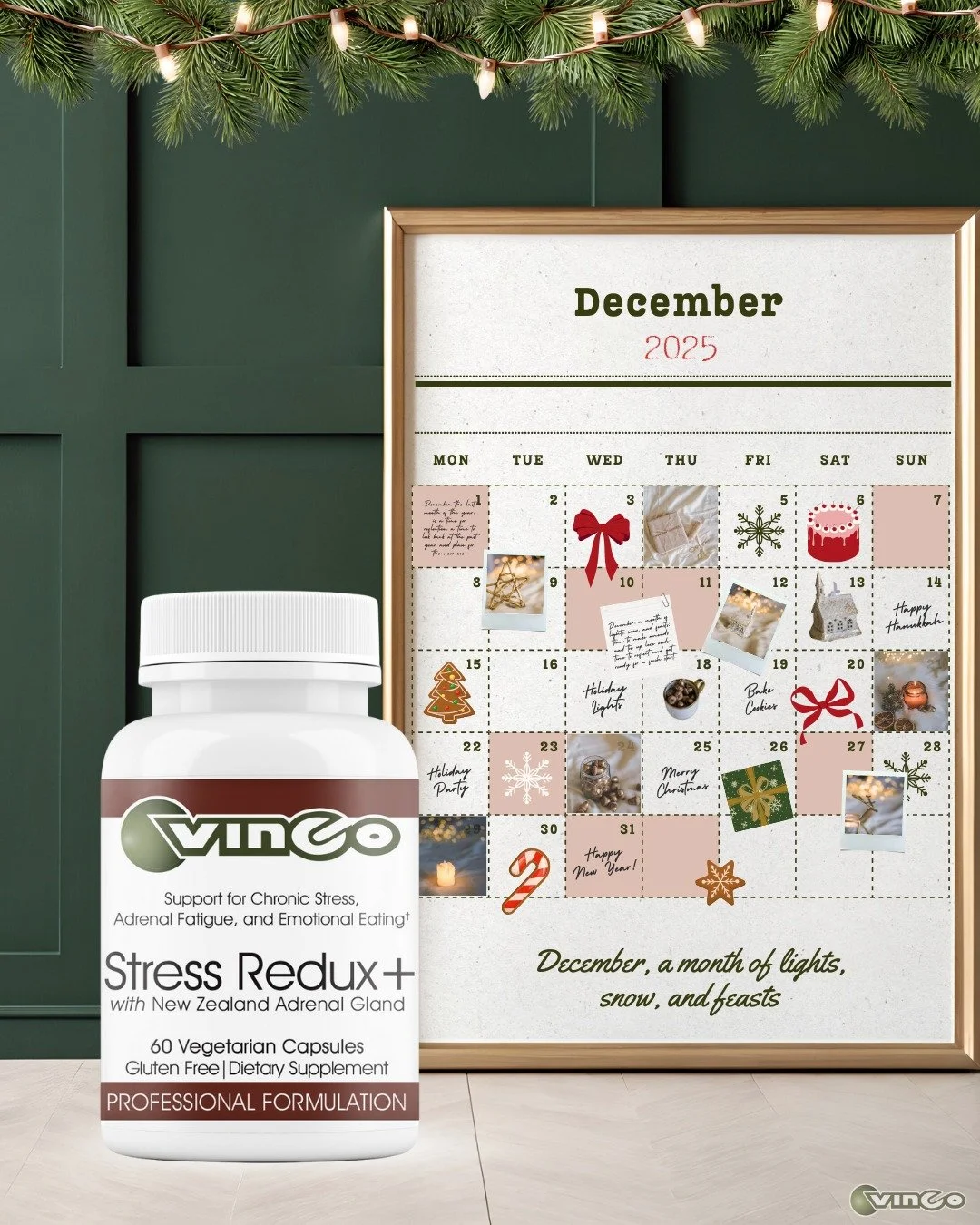 Raise your hand if looking at your December calendar gives you mild palpitations. 🙋&zwj;♀️🙋&zwj;♂️

It&rsquo;s easy for "Merry and Bright" to turn into "Overwhelmed and Exhausted" when your cortisol is spiking every day. In toda