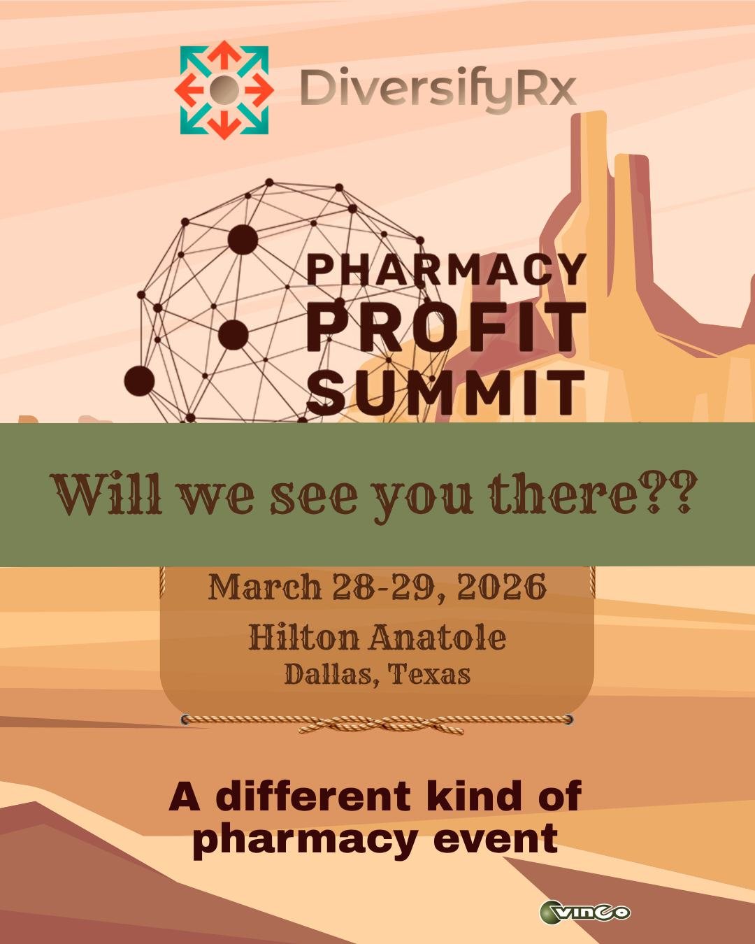 📍We&rsquo;re headed to Dallas for the Diversify Rx Pharmacy Profit Summit!
 
We are thrilled to be exhibiting at Diversify Rx this Saturday and Sunday (March 28-29) at the Hilton Anatole.

👋If you&rsquo;re attending, please stop by our booth (#700)