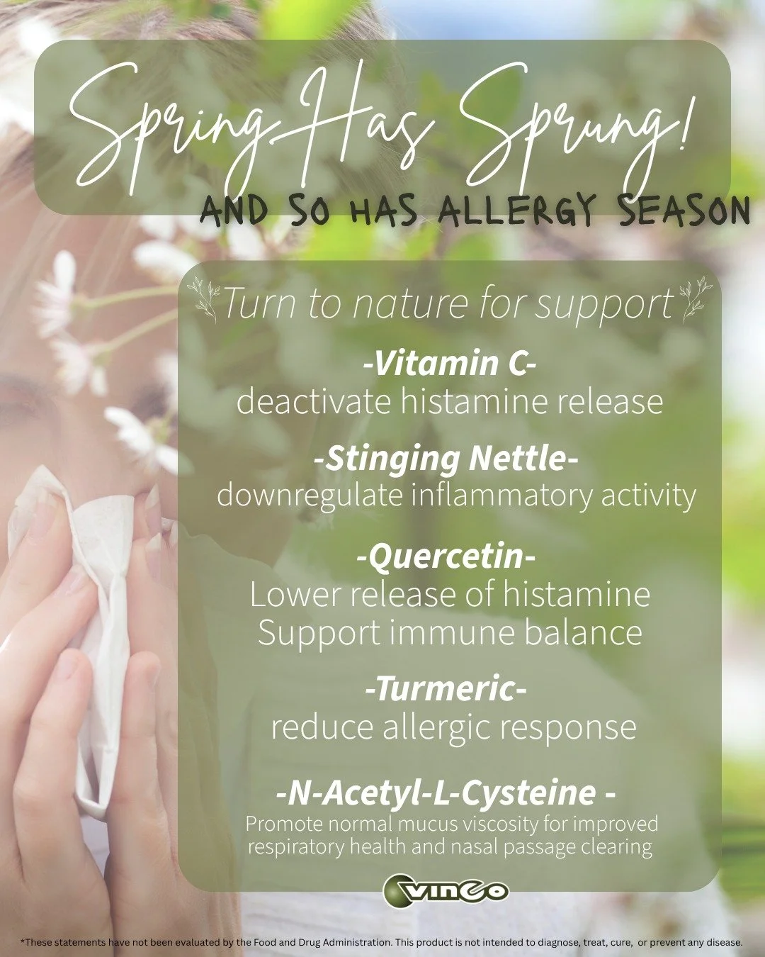 Tired of the "pollen fog" making every spring day a struggle? 🌸🤧 While most people reach for the standard over-the-counter options, many are looking toward nature&rsquo;s toolkit to help stabilize their body's response to seasonal trigger