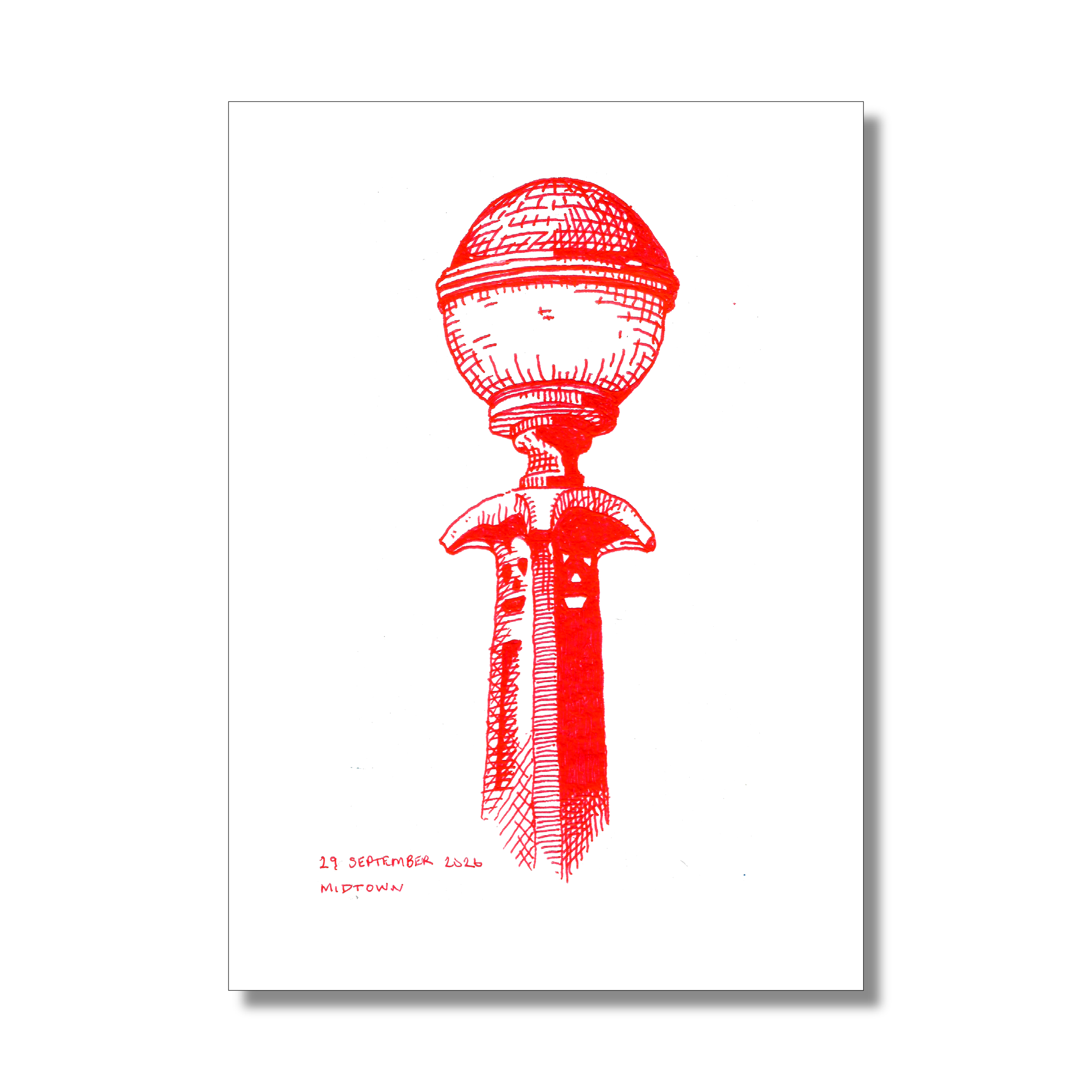 "Subway Lamp" Print