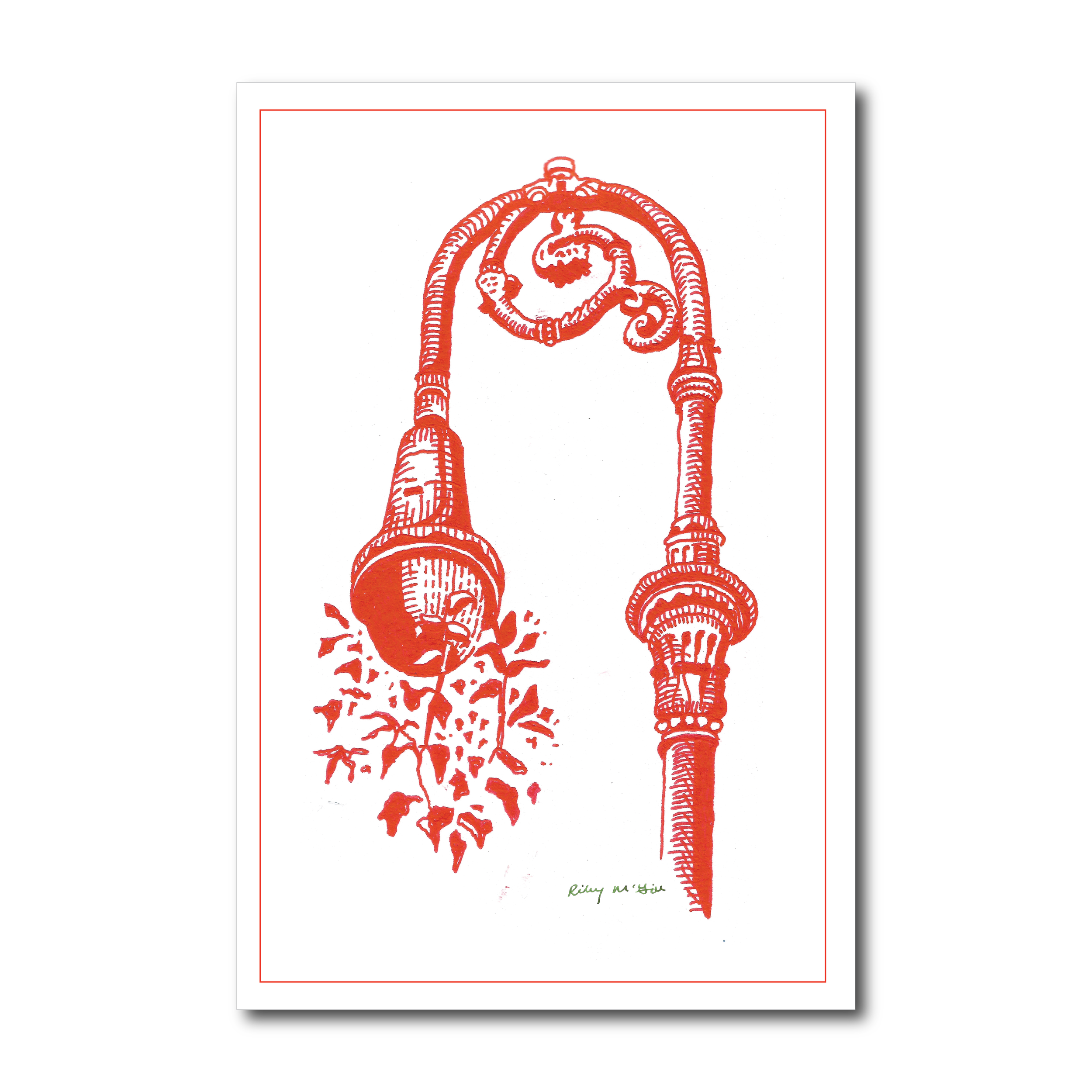 "Brooklyn Lamp" Postcard