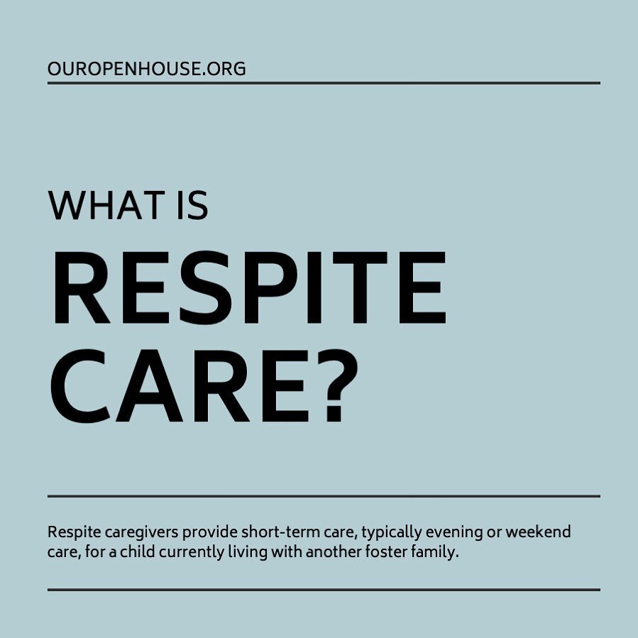 Have you considered fostering but are unsure if you have the capacity to become a full-time foster parent right now? Respite care is the perfect way to still get involved. You will go through a similar certification process to become an approved home