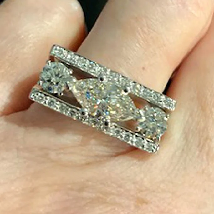 14k yellow gold and diamonds