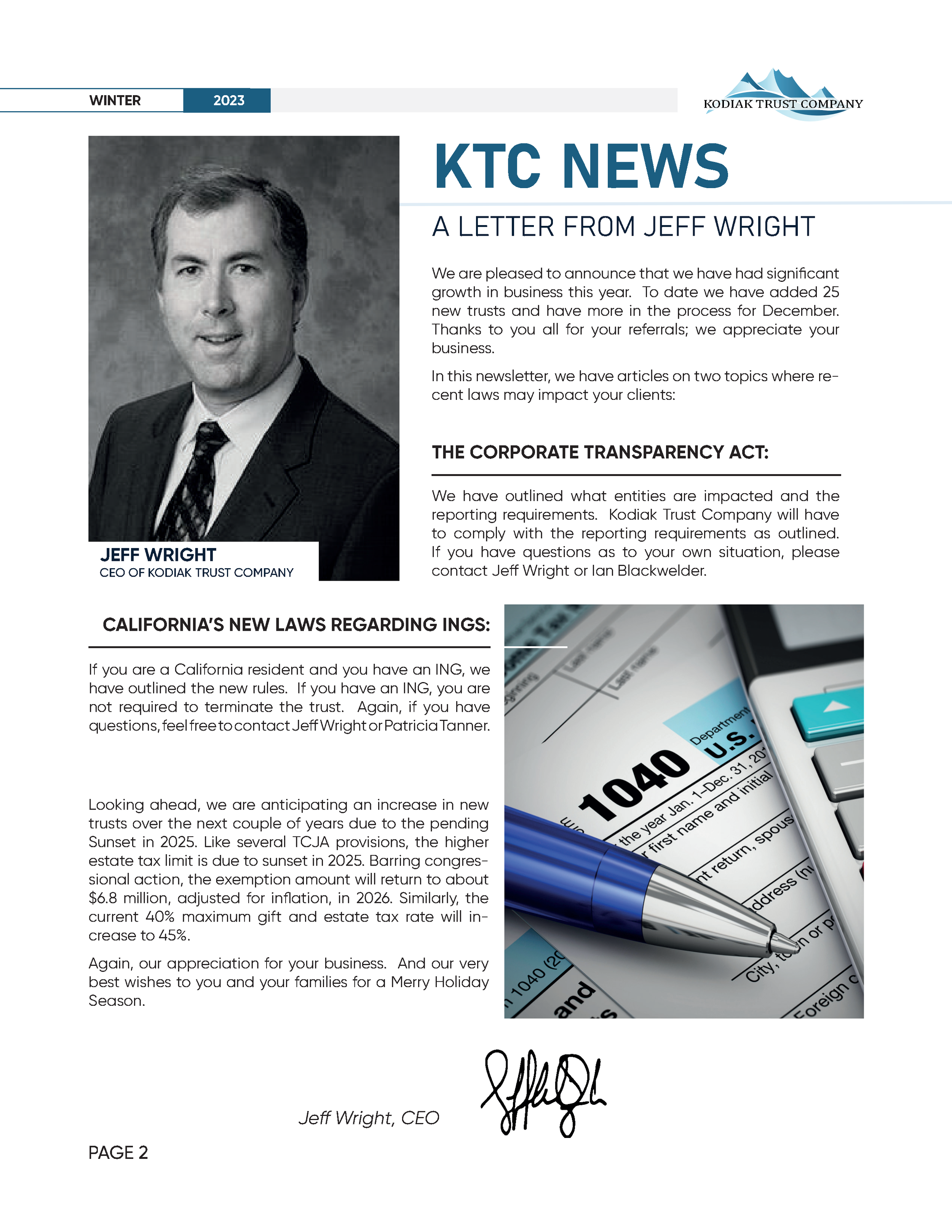 KTC QUARTERLY NEWSLETTER WINTER 2023_Page2.png