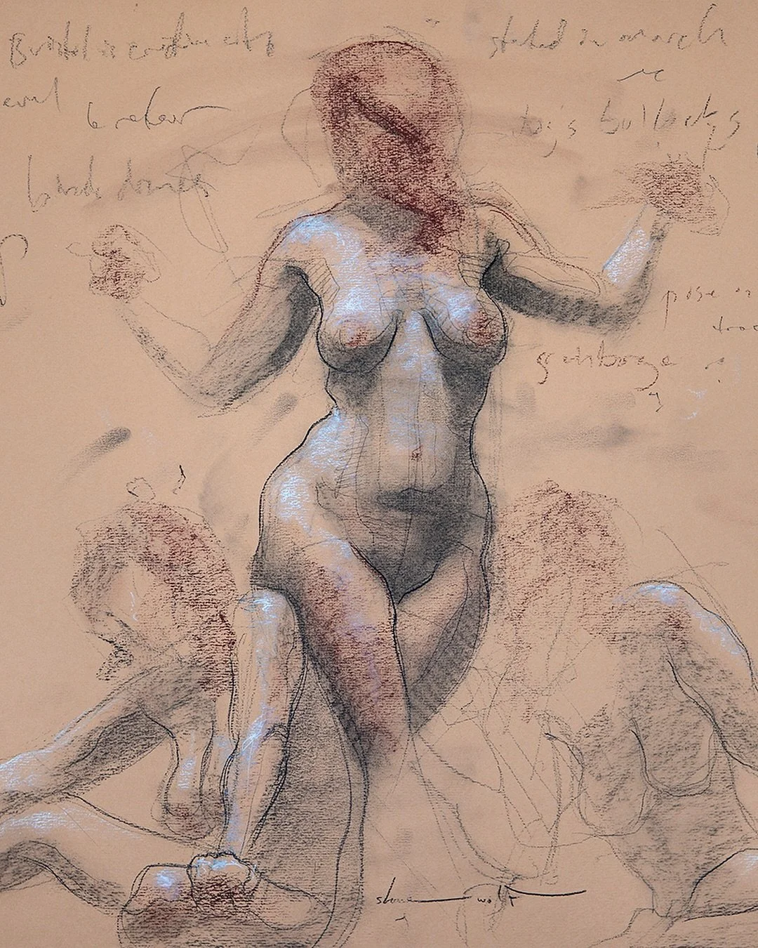 &ldquo;I&rsquo;ll use the Peach&rdquo;, some fun quick pose sketches of the international @charlobdrawn during a brief stint in Paris. Whether it&rsquo;s my first time or 100th time with any given model, I almost always begin my sessions with 1-minut