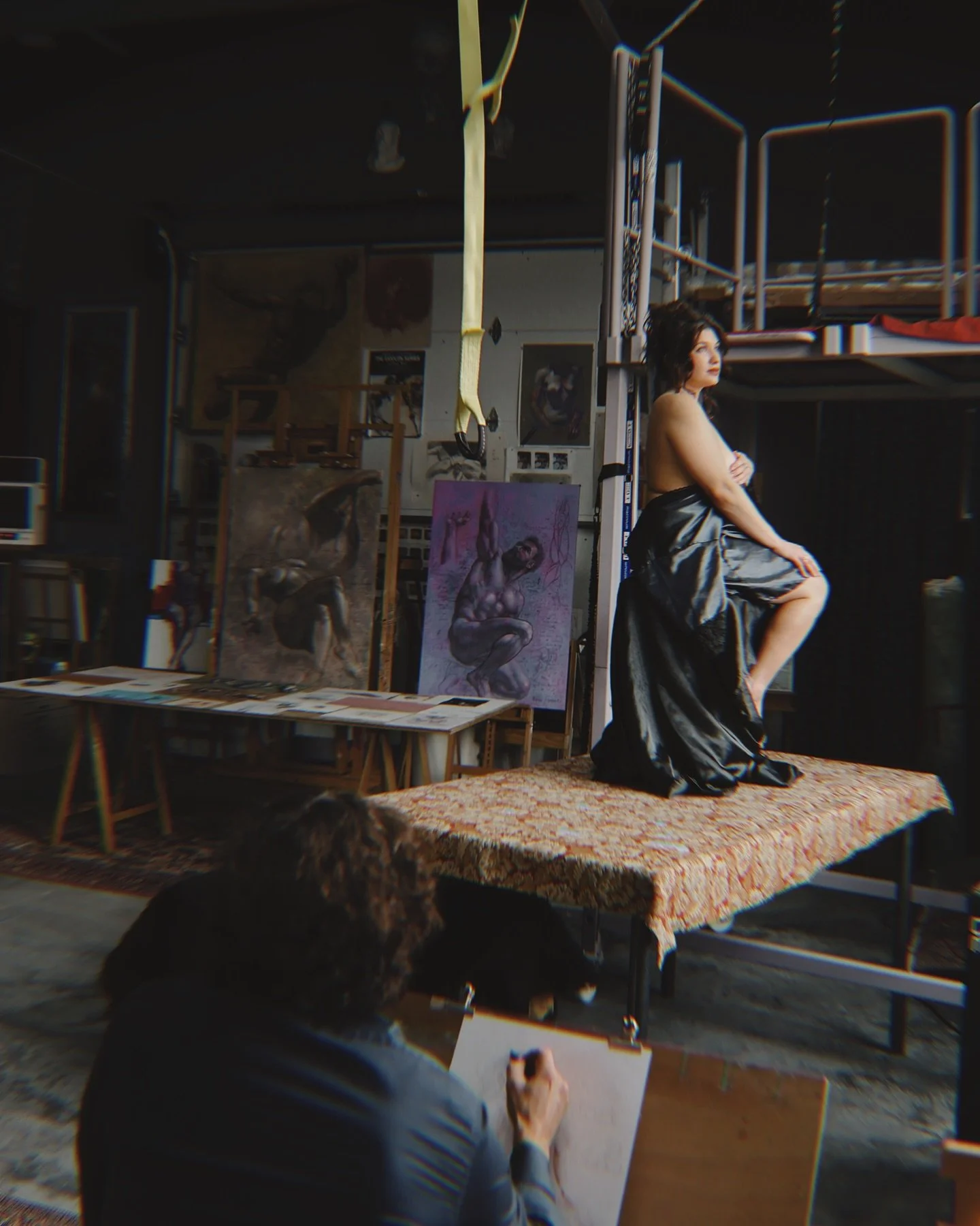 Thank you to @honey.the.muse for the wonderful posing yesterday in studio for a private event. I&rsquo;m always honored when the models with whom I work make every effort to rise to the occasion. Yesterday&rsquo;s session required a specific look and