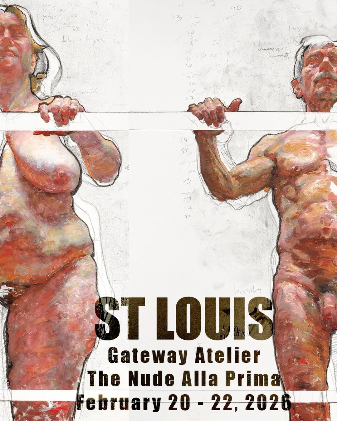 For the first time in St Louis I will be teaching a 3-day Nude Alla Prima workshop (oil paint) at the fabulous Gateway Atelier of Classical Art, February 20 - 22, 2026. There will also be a 3-hour public demonstration on that Saturday early evening i