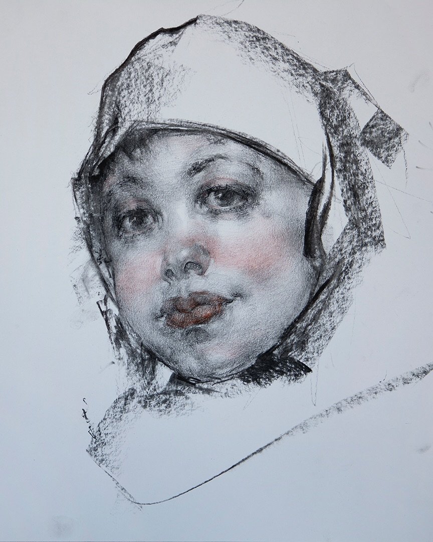 Ever since my academy days many years ago at the Angel Academy in Firenze I am always doing a copy from an artist I admire, and in doing so always learn so much. Lately I hopped on the Fechin train specifically to help me better capture children who 