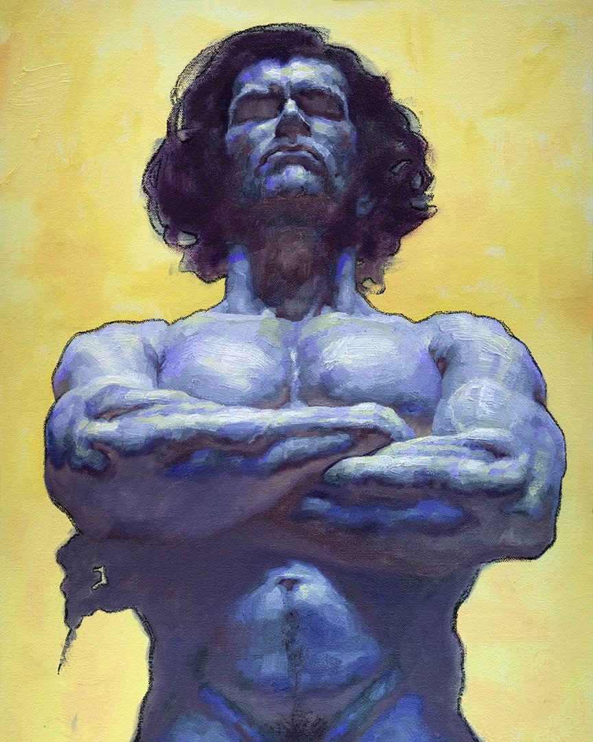 Fresh off the easel. Ever since I did my &laquo;&nbsp;Sentry&nbsp;&raquo; triptych as part of my &laquo;&nbsp;Vultures&nbsp;&raquo; project several years ago I had been wanting to make a few paintings of them. A recent commission that came my way was