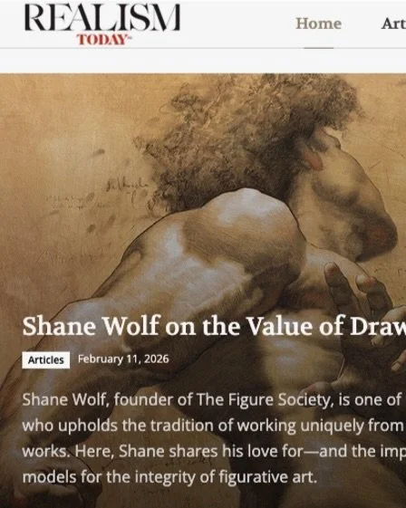 Check out my article &laquo;&nbsp;Shane Wolf on the Value of Drawing Live models&nbsp;&raquo; released today in the latest issue of @realism.today ! Link in story and here: https://realismtoday.com/shane-wolf-on-the-value-of-drawing-live-models/ #dra