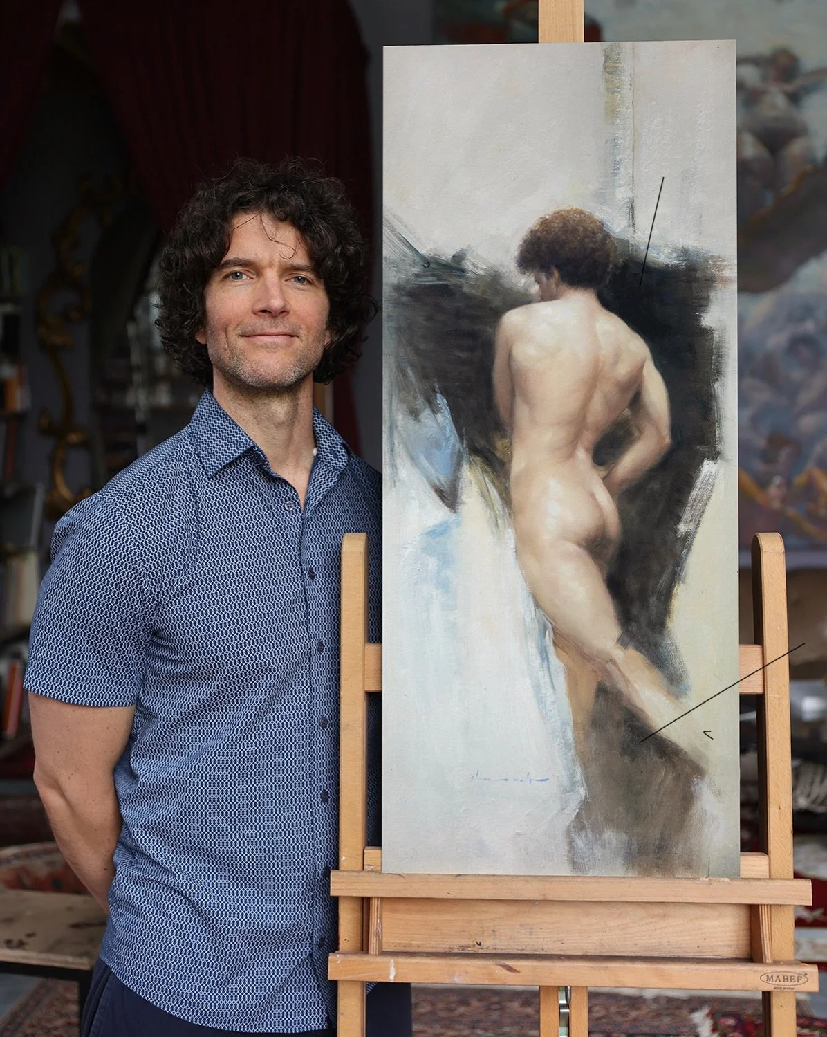 &laquo;&nbsp;The Will to Power, &eacute;tude&nbsp;&raquo;, is a piece from my very beginnings as a professional painter in Paris. This was one of my 1:3 preliminary studies for the large-format painting &laquo;&nbsp;The Will to Power&nbsp;&raquo; (in