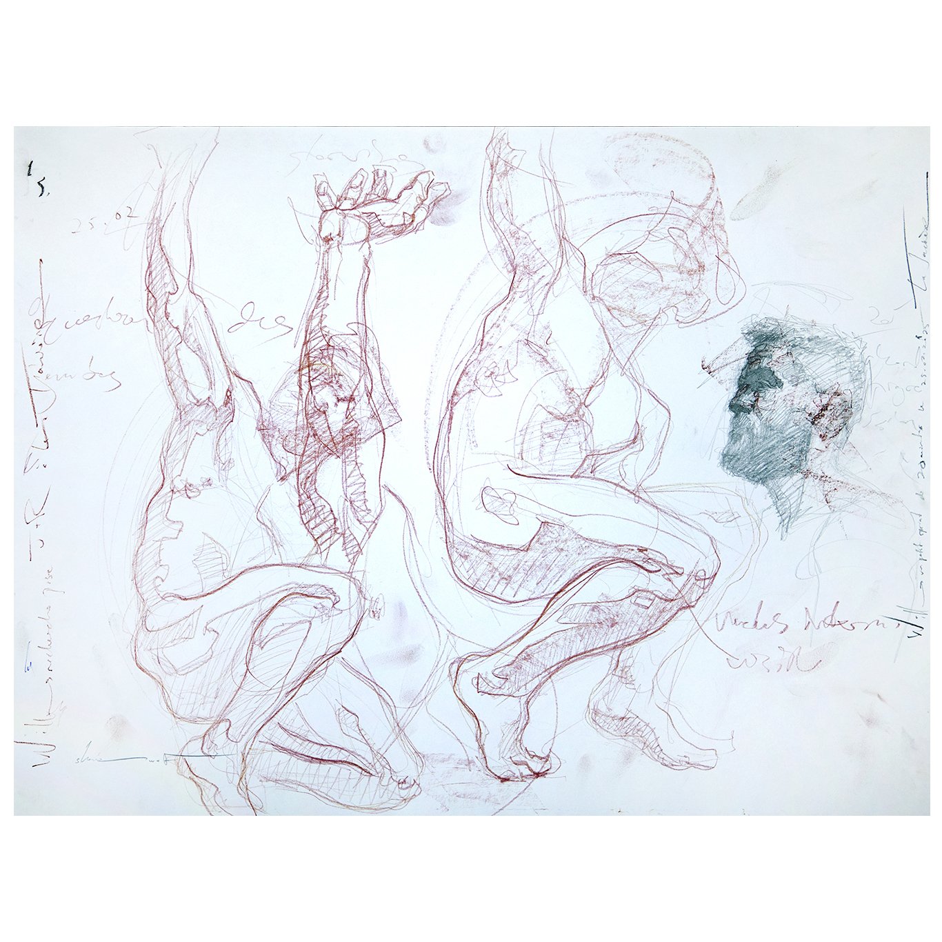 Will 8 poses courtes Model's Placebo 18x24inches.jpg