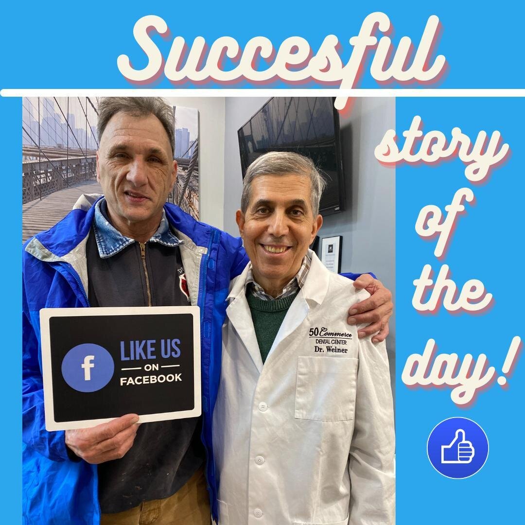 🌸💕Everyday in our office we have different stories to tell. We are very proud of what we do here at 50 Commerce Dental Center and one of the most rewarding stories are those for whom we have been able to change not only smiles but the lives of our 