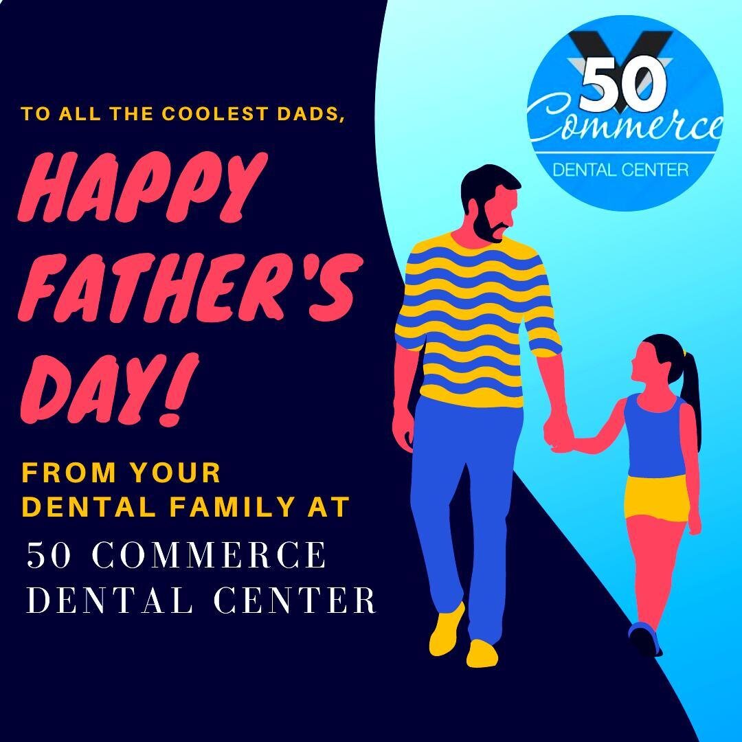 &ldquo;A dad is someone who wants to catch you when you fall. Instead he picks you up, brushes you off and lets you try again.&rdquo; &mdash;Unknown⁠
HAPPY FATHER'S DAY ⁠
from your Dental Family at 50 Commerce Dental⁠
-⁠
-⁠
-⁠
-⁠
-⁠
-⁠
-⁠
-⁠
#fathers