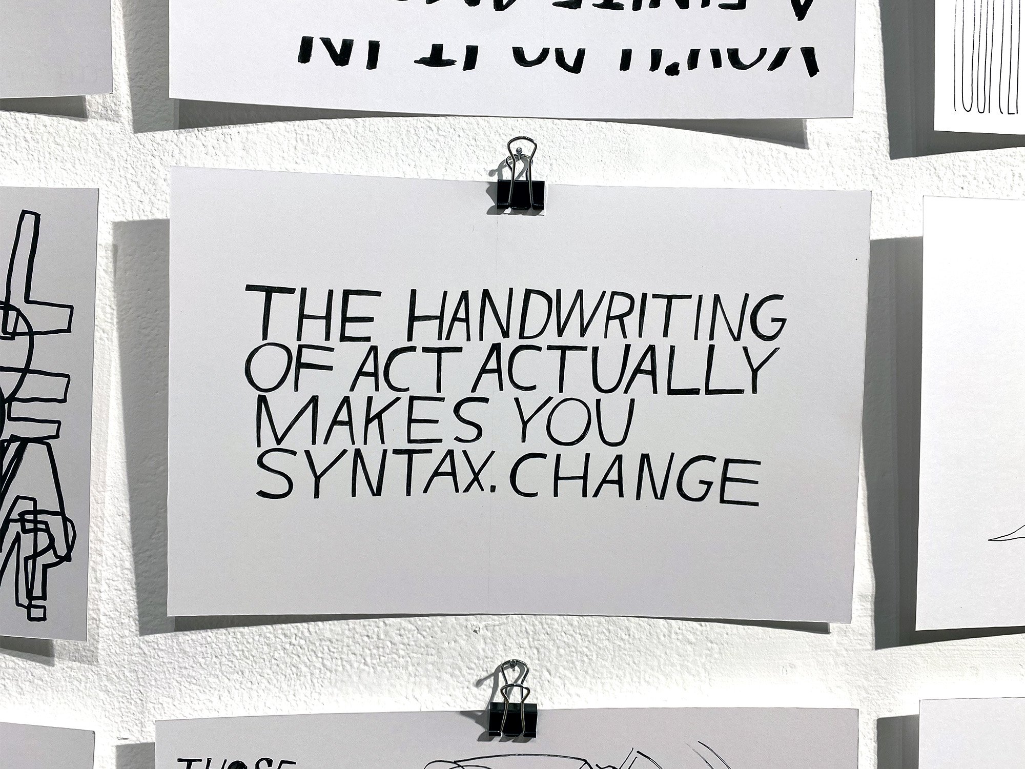 March 7, 2015: The act of handwriting actually makes you change syntax.