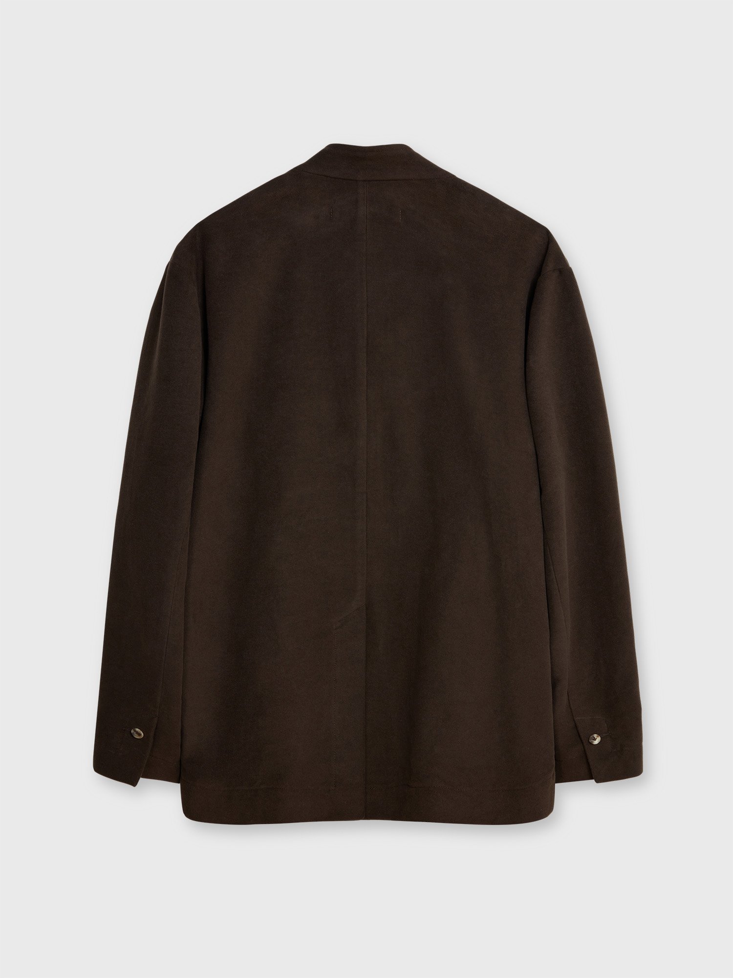 Taal Brown Moleskin Nehru Jacket Heron's Ghyll