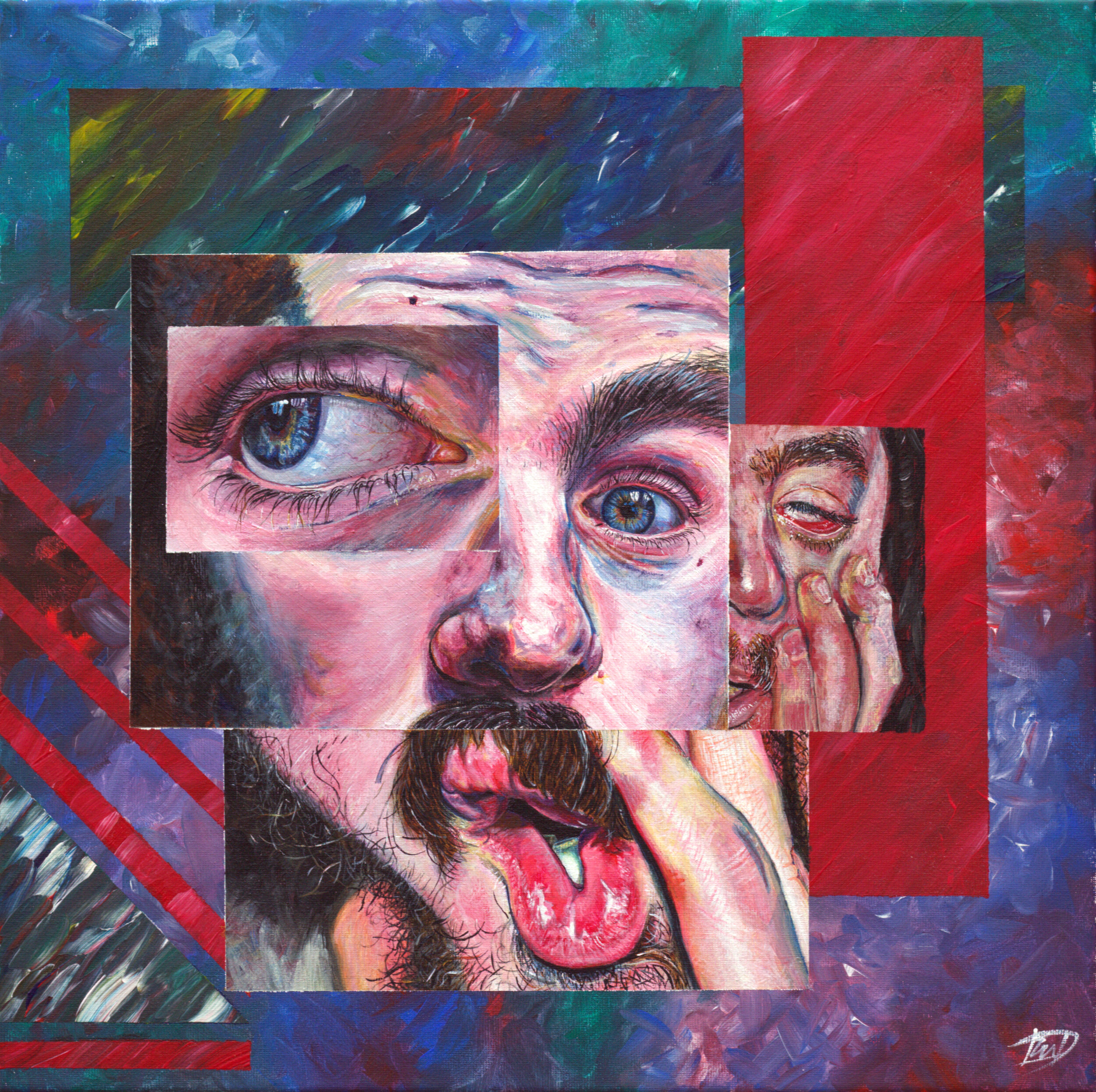 "Expressions of isolation" // 2021 // Acrylic on canvas // Available
