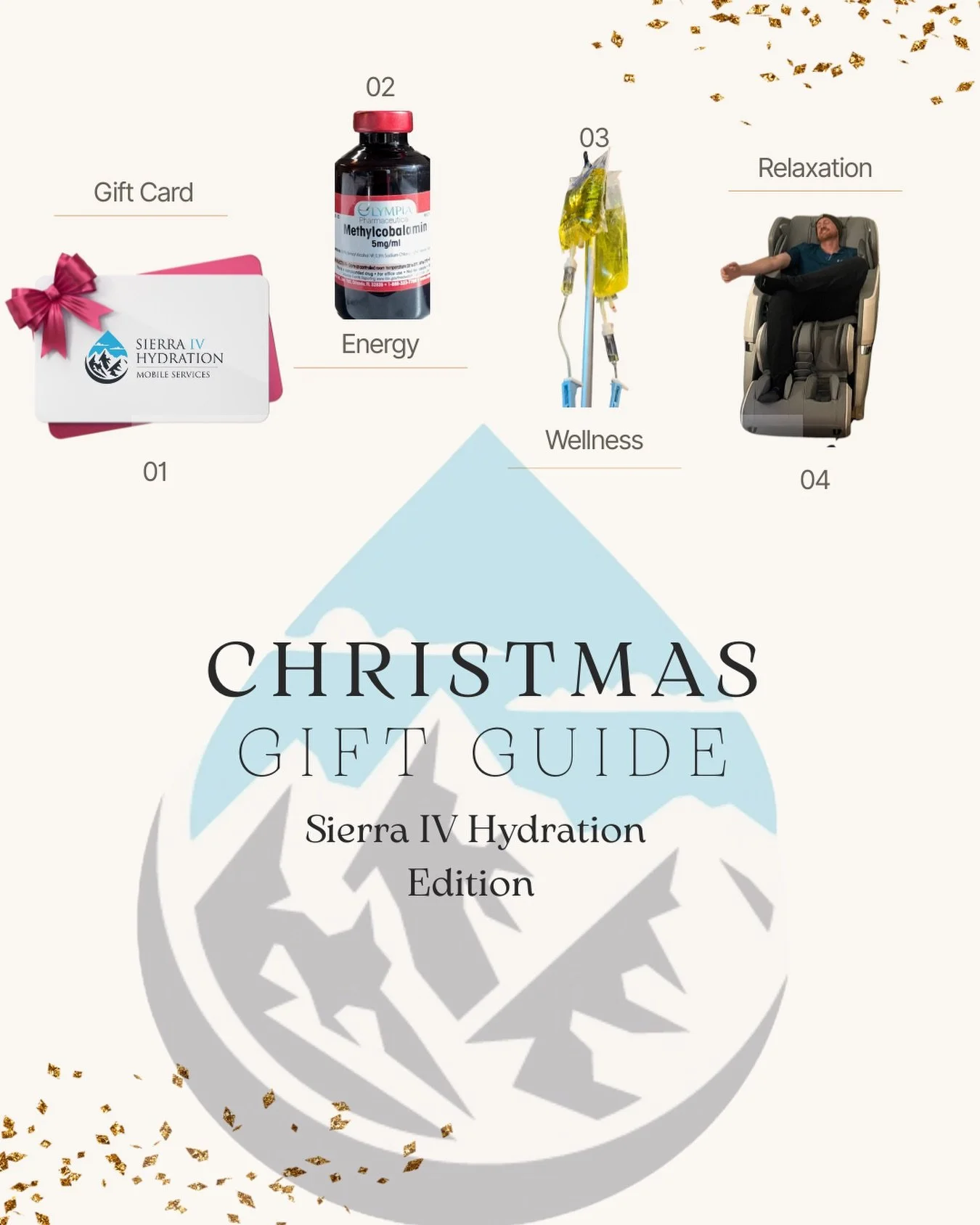 Last minute Christmas Shopping? Stop by for gifts someone special would love! #sierraivhydration #wellness #health #ivtherapy #renotahoe