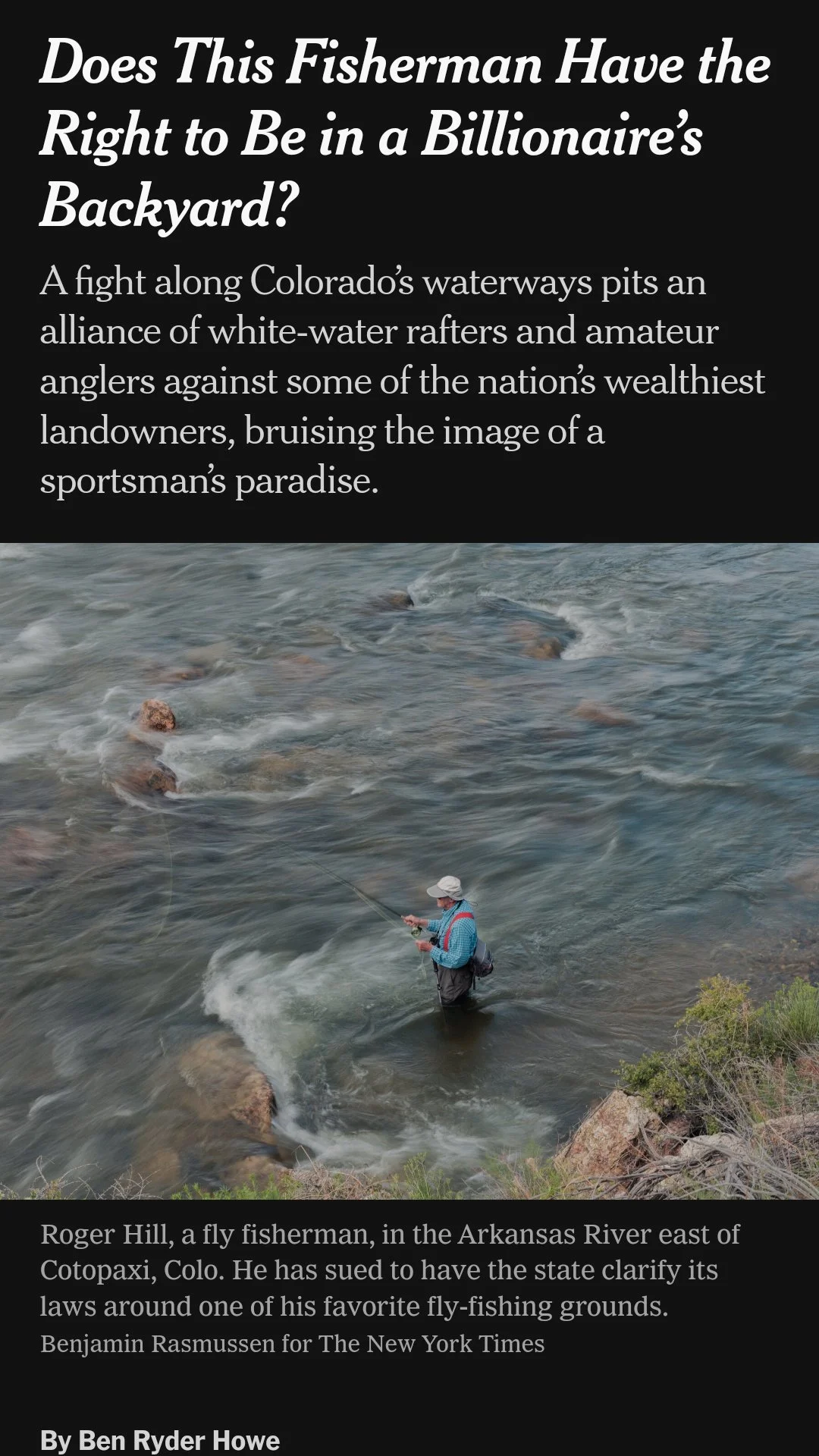 "Does This Fisherman Have the Right to Be in a Billionaire's Backyard?"