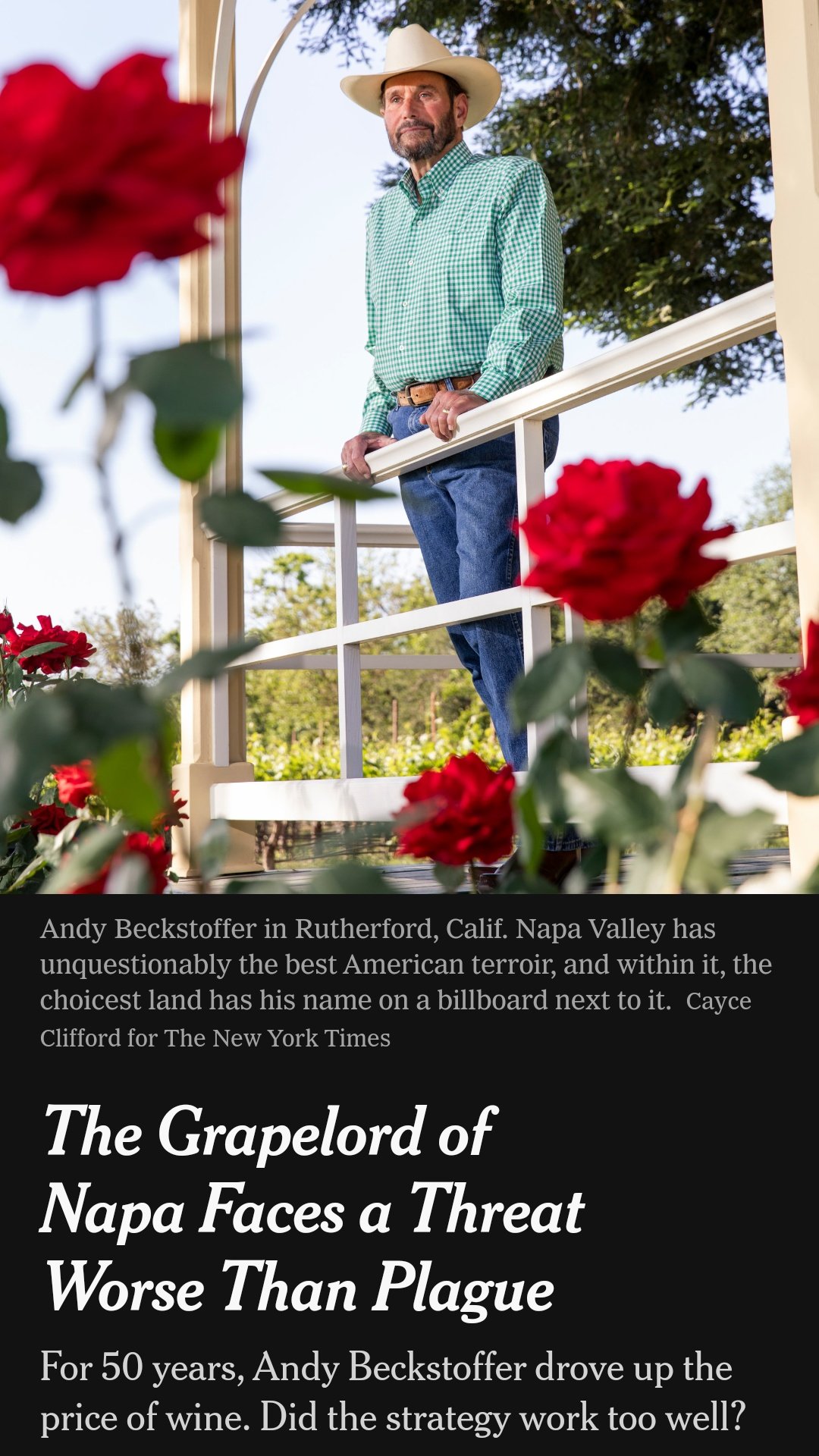 "The Grapelord of Napa Faces a Threat Worse Than Plague"