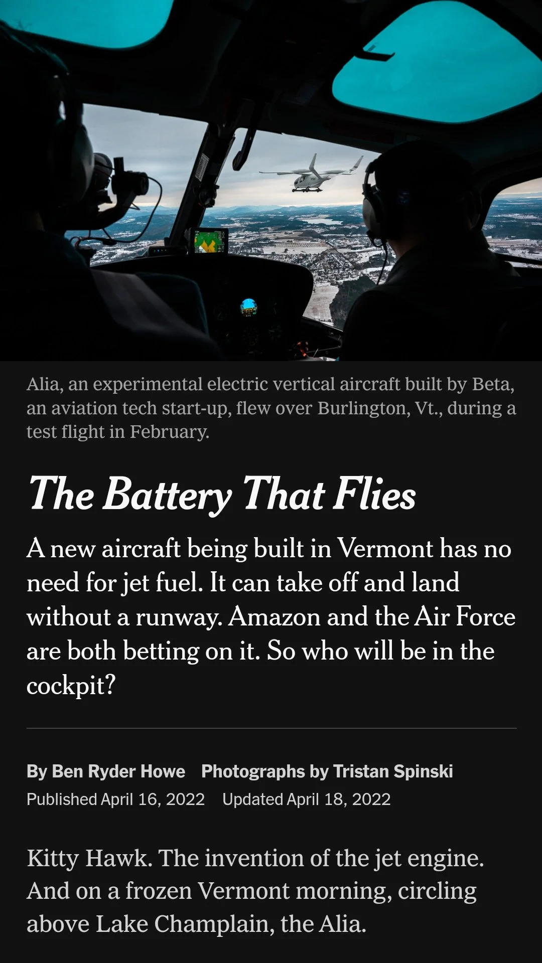 "The Battery That Flies"