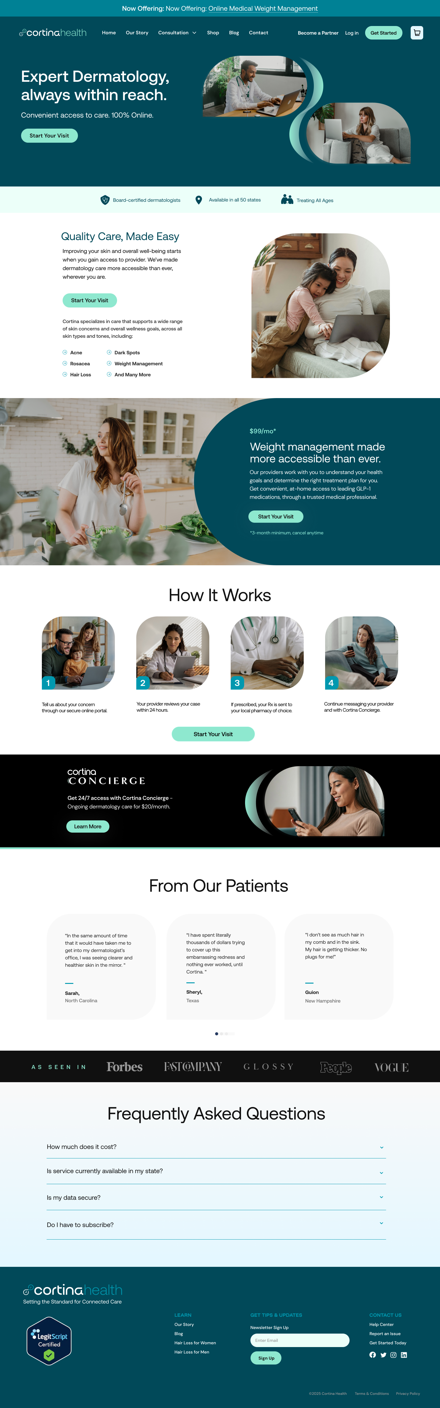 Cortina Health Home Page Feb 6, 26.png