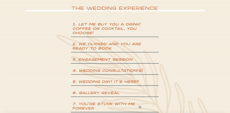 Kelsey Cuervo Custom Interactive Menu