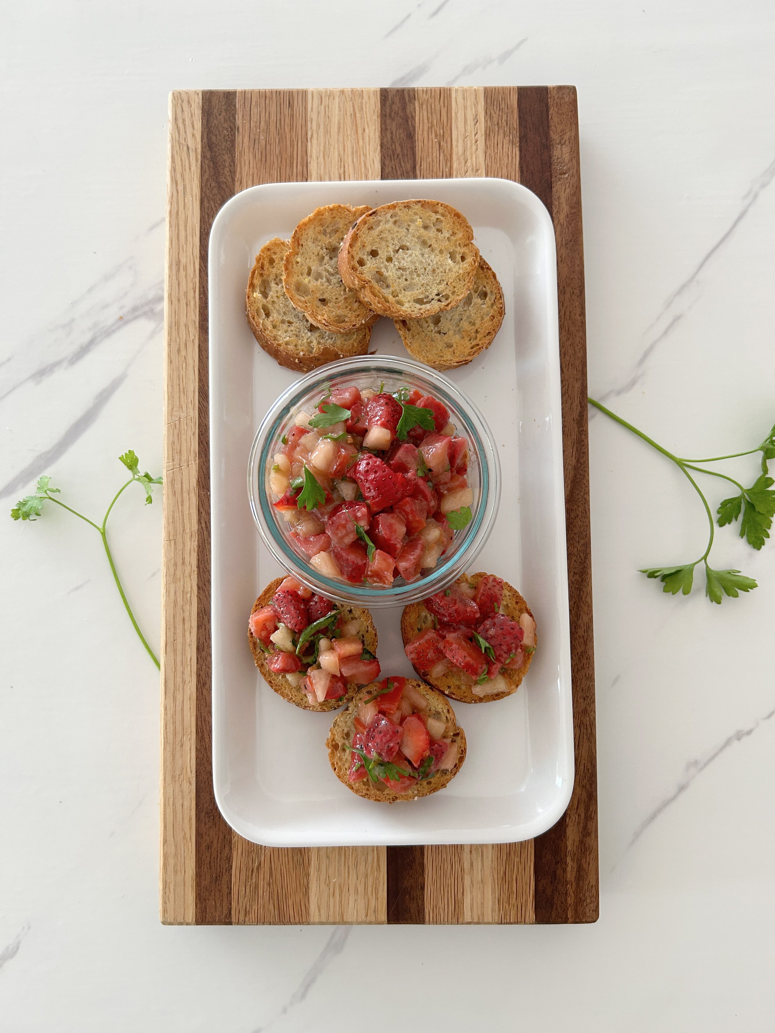 Strawberry: Strawberry Tomato Bruschetta