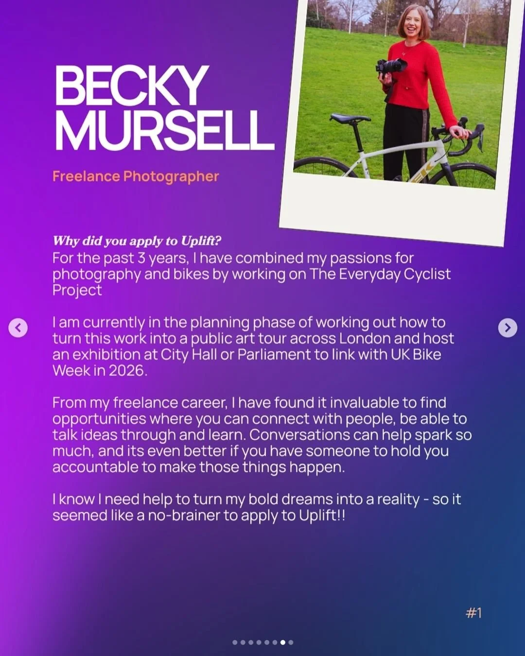 ✨ Thank you to everyone who has been supporting my project The Everyday Cyclist ✨ 

For three years now (where has that time gone 🤯) so many of you reading this post have been instrumental in bringing my project &lsquo;The Everyday Cyclist&rsquo; qu