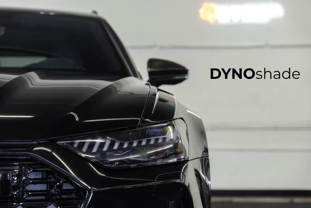 DYNOShade tinted PPF headlights
