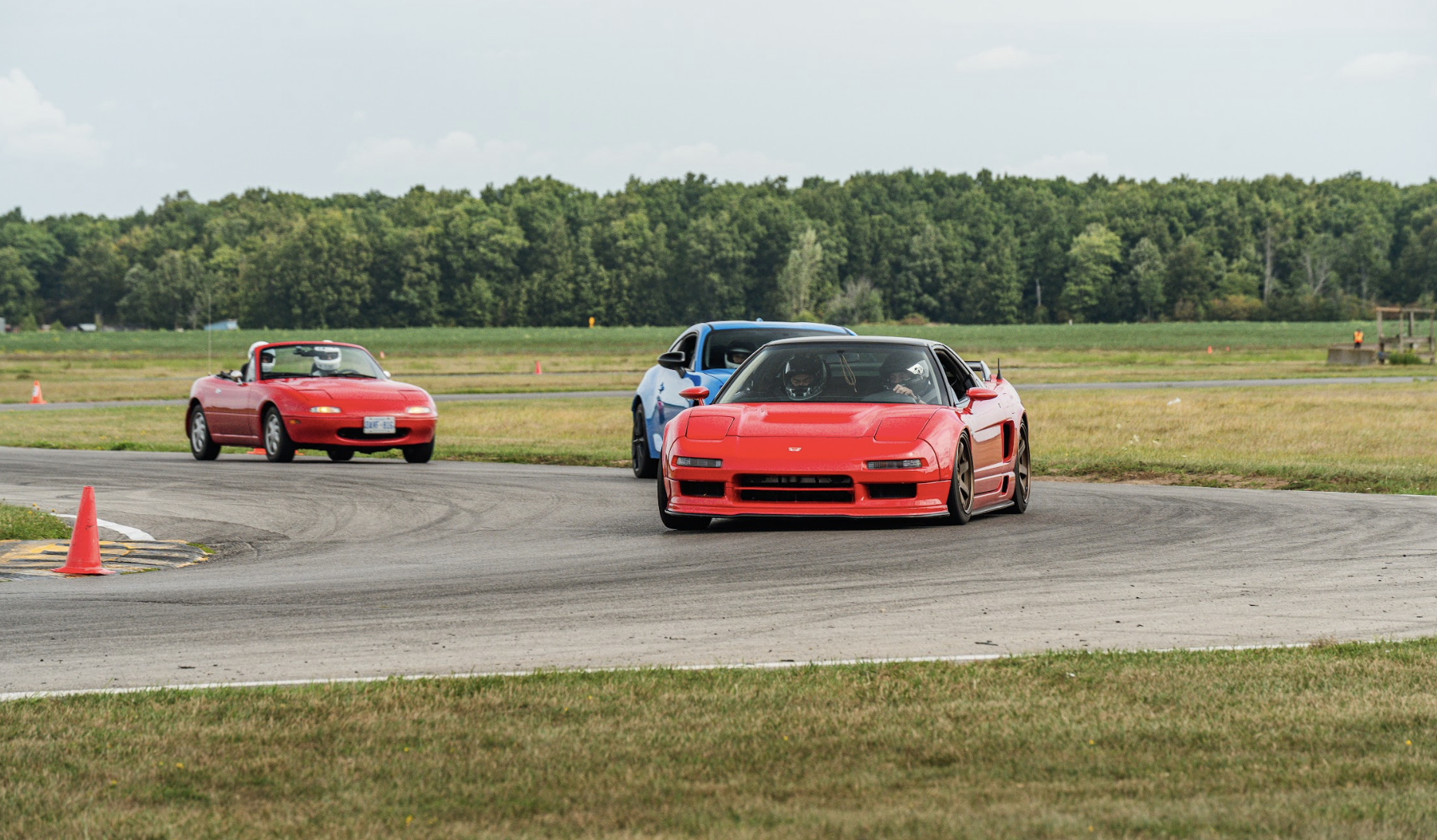 NSX MIATA BRZ on the track at Toronto Motorsport