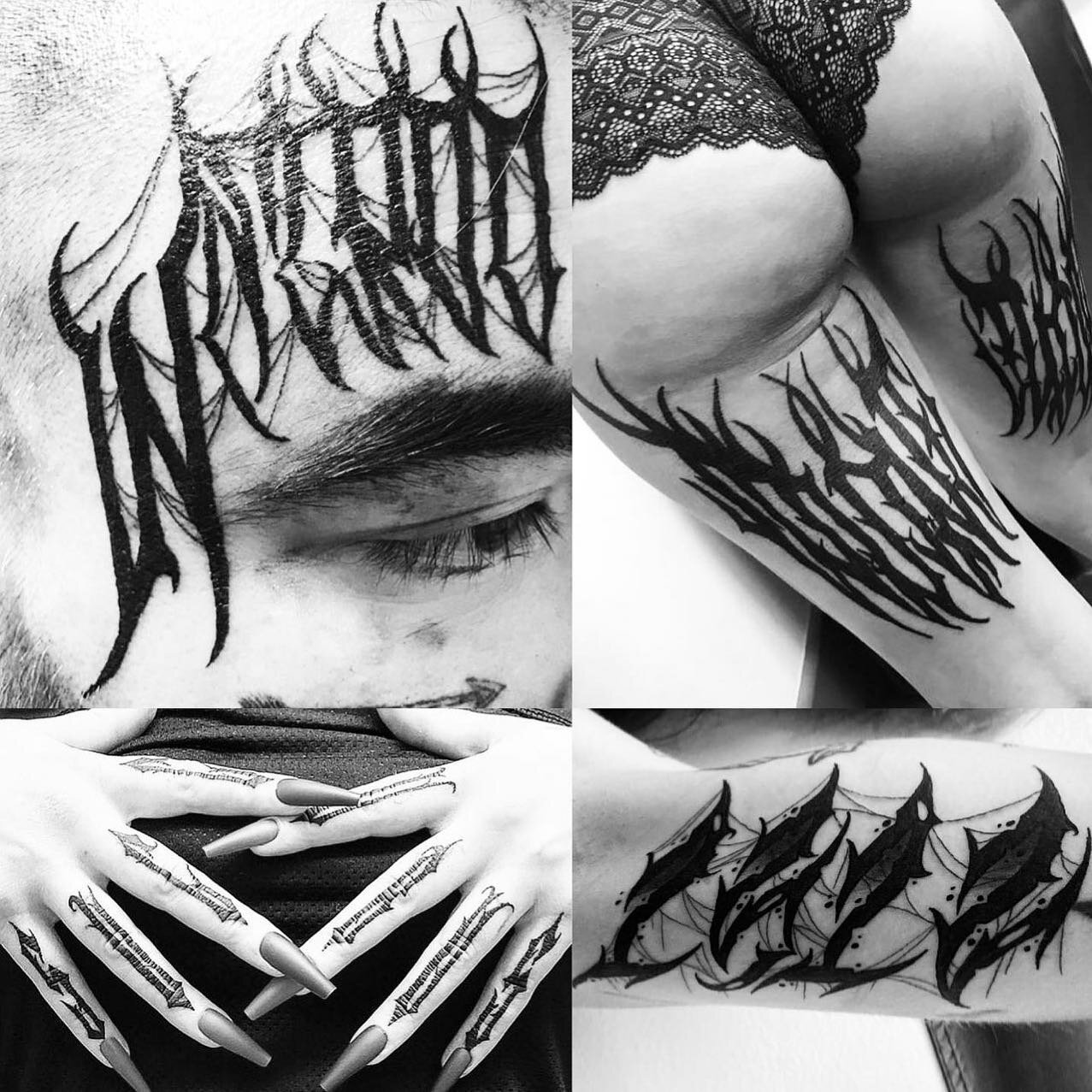 Some custom dark lettering tattoos by @_k.ink.y_ 
Go give him a follow and contact him to book your next lettering tattoo. 
.

Dark Atelier Tattoo
🏰1115 Front St. in Old Sac
☎️(916)573-3225
.
.
.
.
.
.
.
.
.
.
.
#letteringtattoo #darklettering #dark