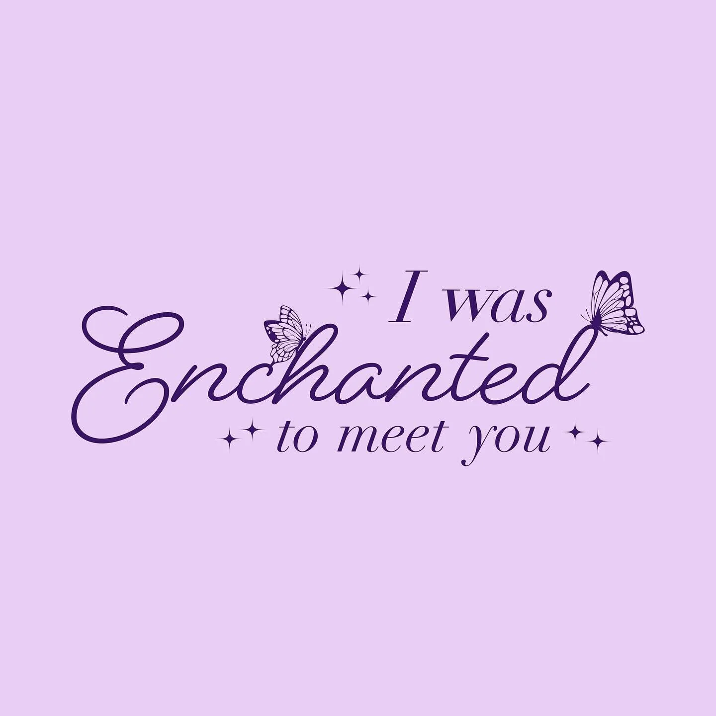 Enchanted - Taylor Swift

Taylor has lyrics that are so easy to make a fun design/graphic for. I was listening to this song in the car and I knew I wanted to make a design for it. I also recently watched the &ldquo;Taylor Swift: The Eras Tour.&rdquo;