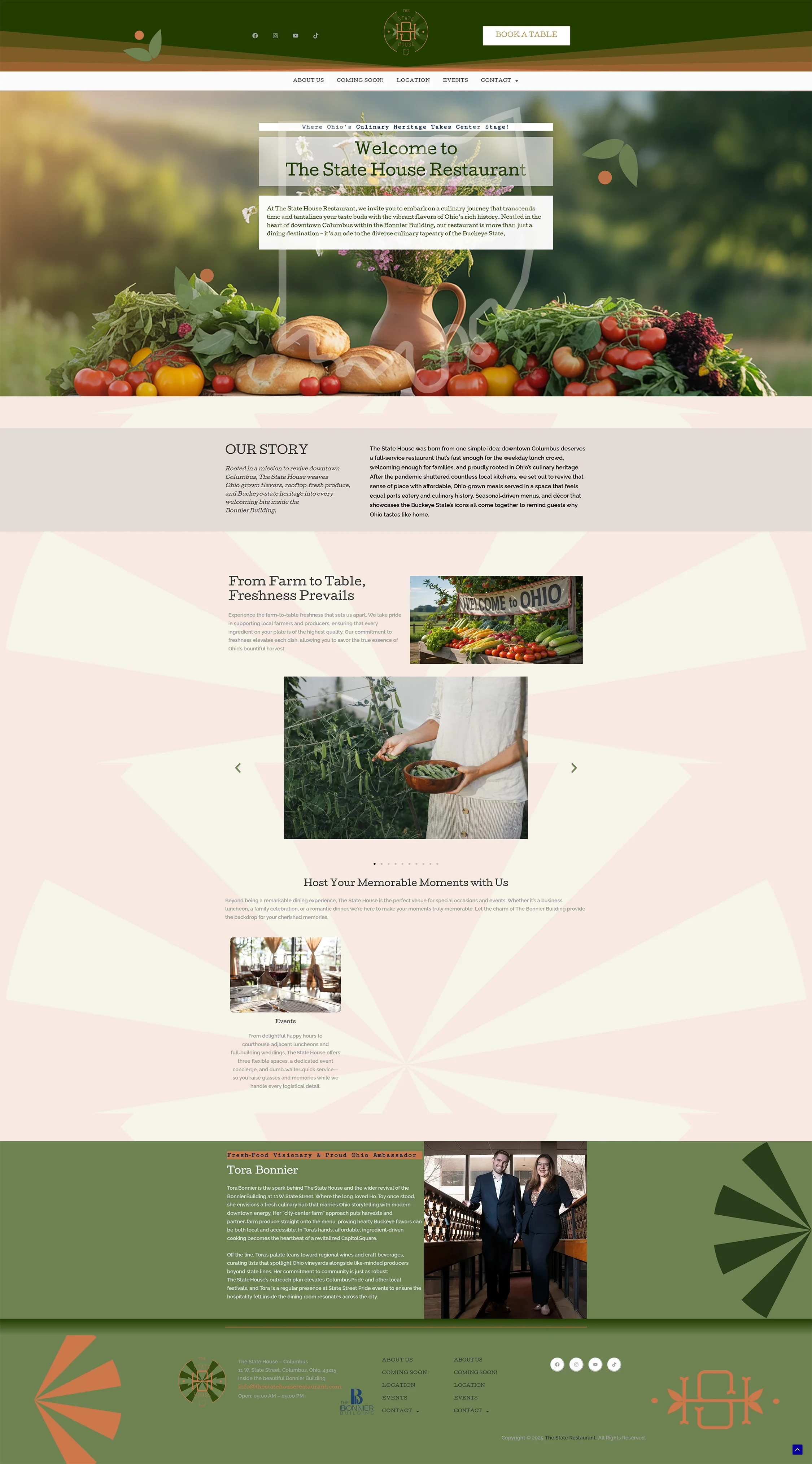 The Statehouse restaurant in Columbus