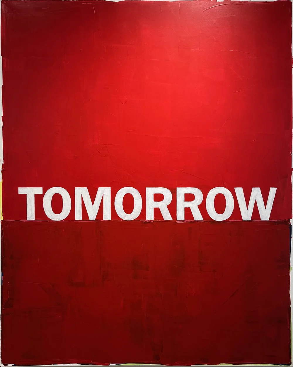 tomorrow. an abstract painting by peter scherrer. 48w x 60h. acrylic on canvas.