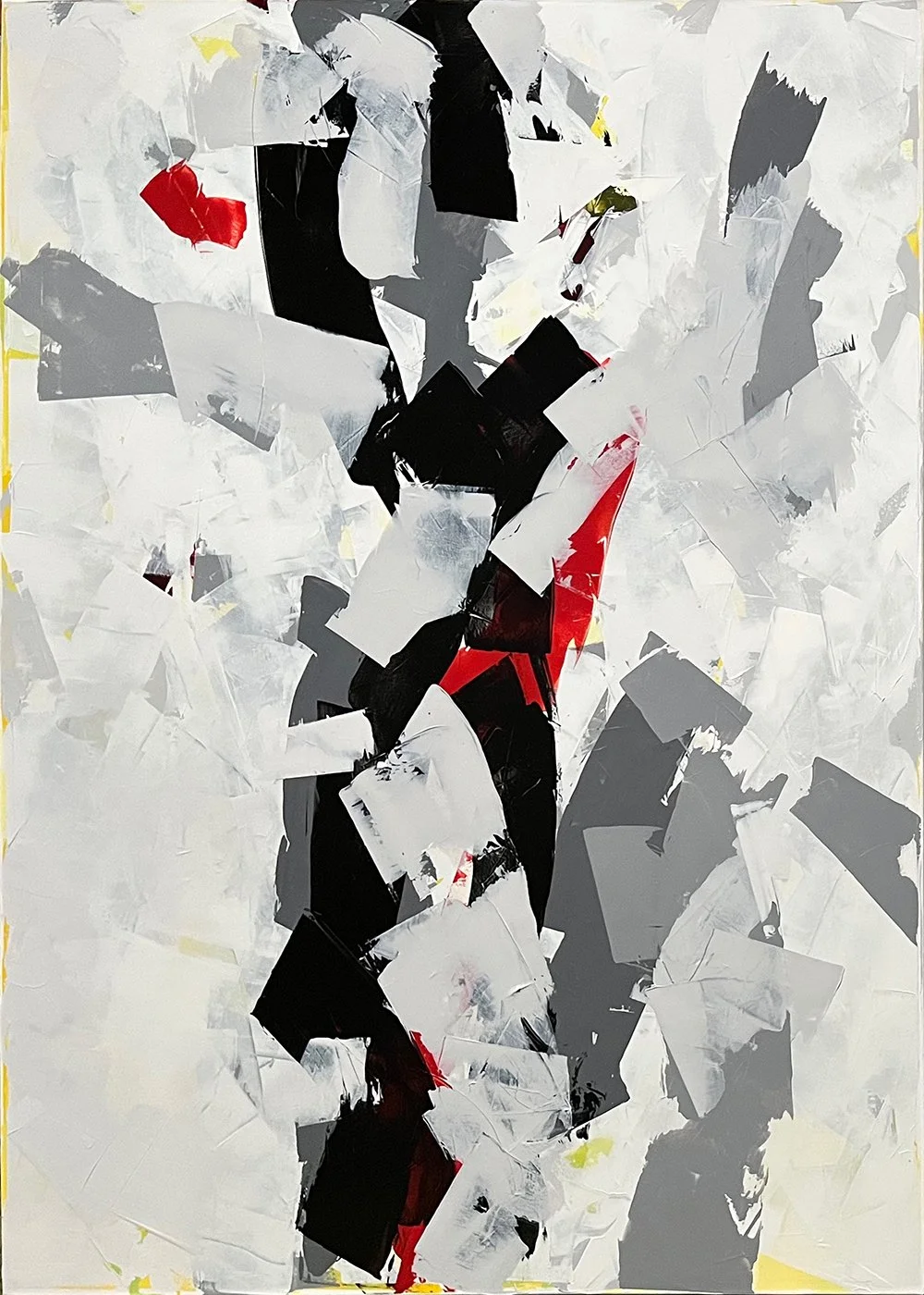 ashes I.  an abstract painting by peter scherrer. 60w x 84h. acrylic on canvas.