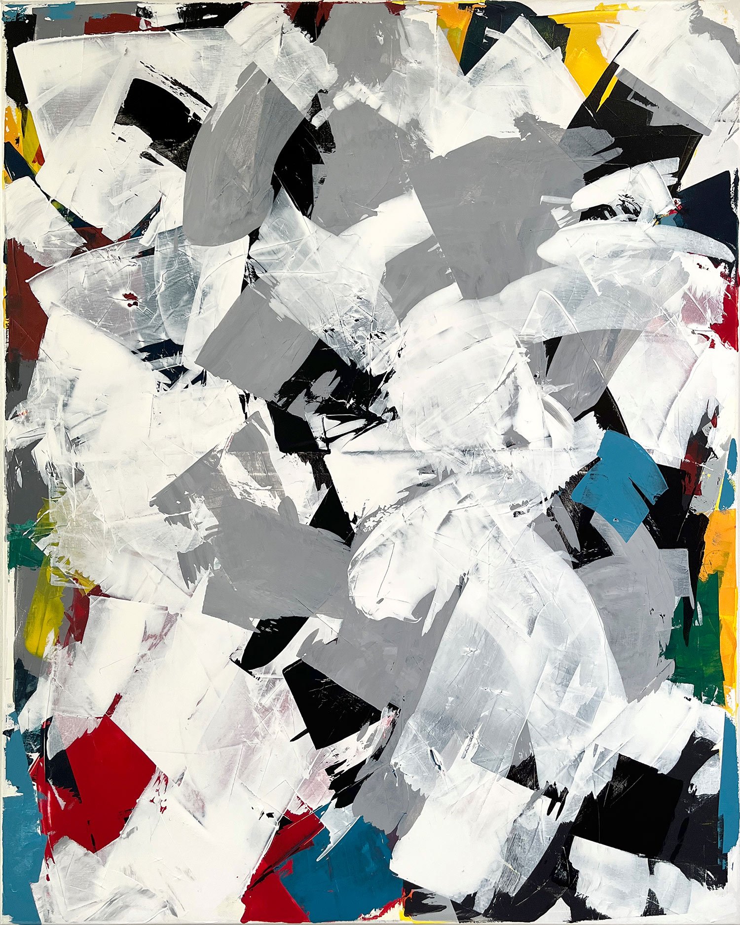 Abstract acrylic painting
