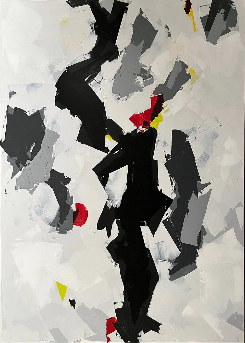 ashes II. an abstract painting by peter scherrer. 60w x 84h. acrylic on canvas.