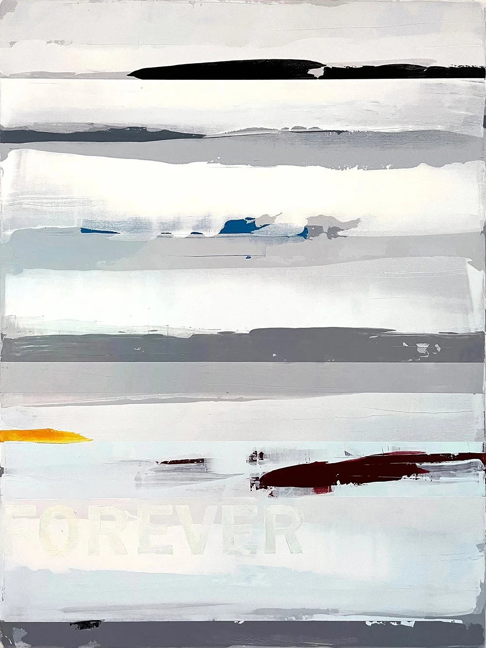 forever. an abstract painting by peter scherrer. 30w x 40h. acrylic on canvas.