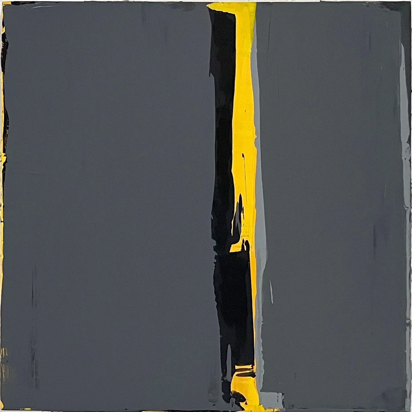 hello. 16w x 16h. an abstract painting by peter scherrer. acrylic on wood.